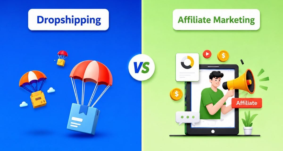 dropshipping vs affiliate marketing