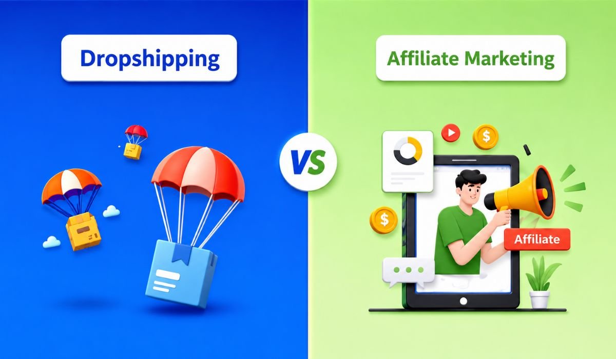dropshipping vs affiliate marketing